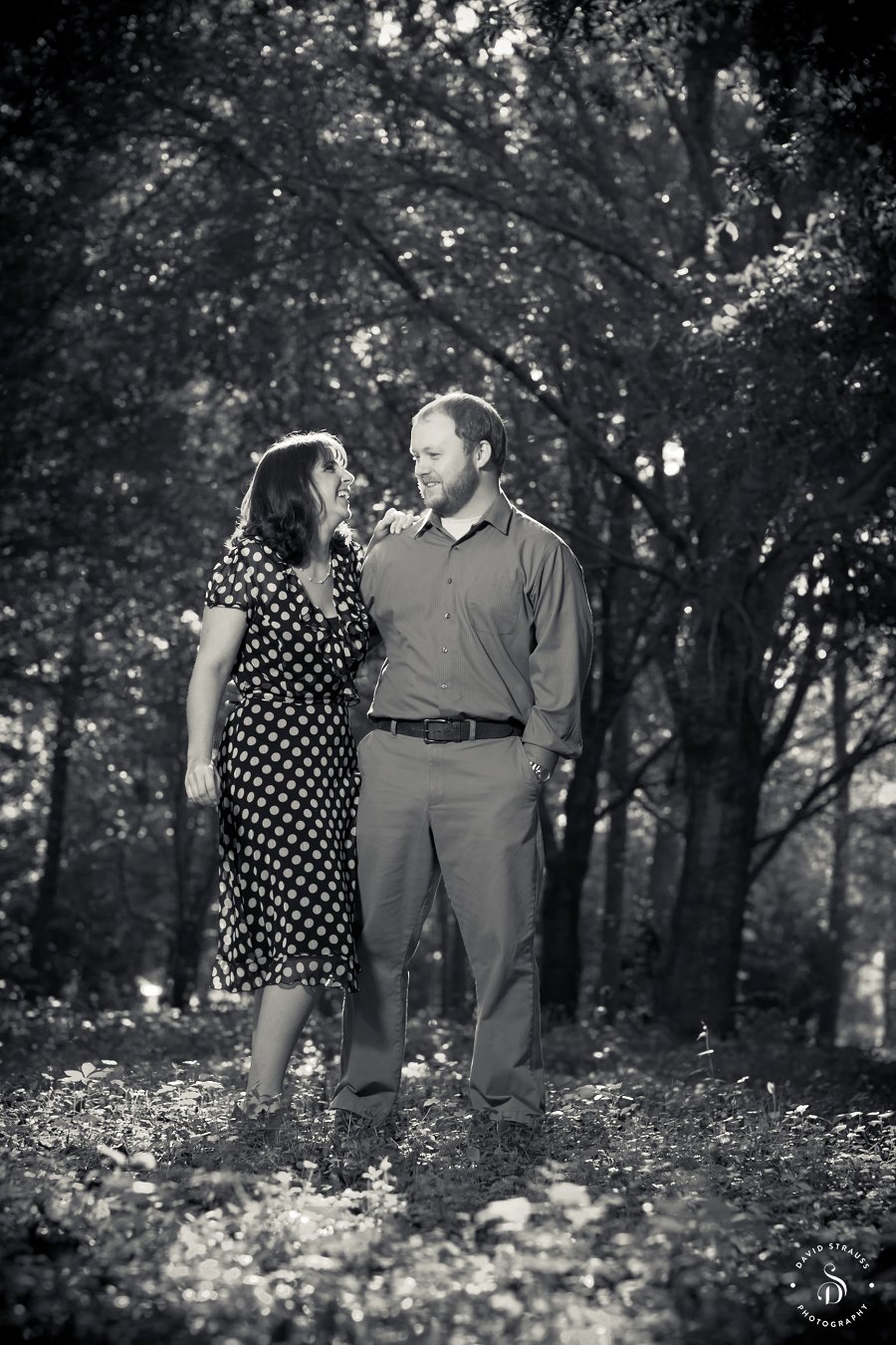 Founders Hall Engagement Pictures - SC Photographer David Strauss - Portrait Session -1