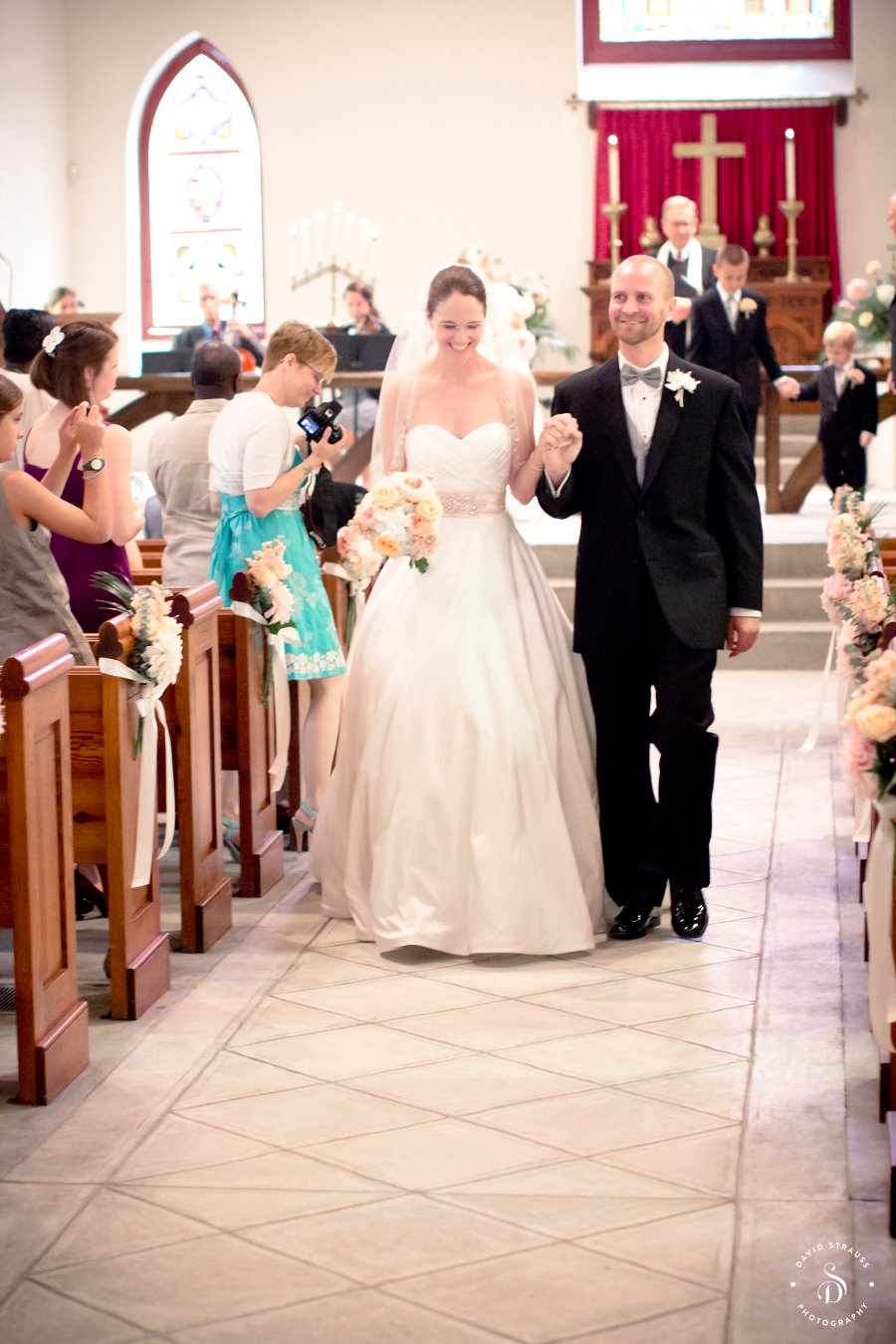 St. Lukes Chapel Wedding Ceremony - McCrady's Reception Venue - David Strauss Photography -2