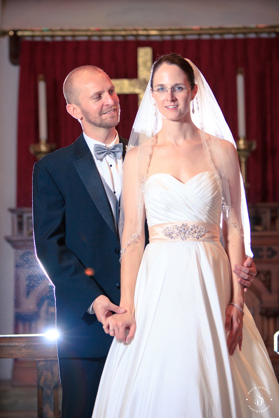 St. Lukes Chapel Wedding Ceremony - McCrady's Reception Venue - David Strauss Photography -6