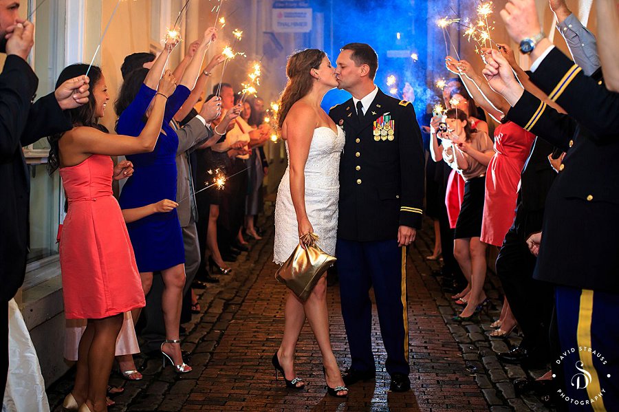 Sparkler exit - Charleston Wedding Photography - Holly and Will