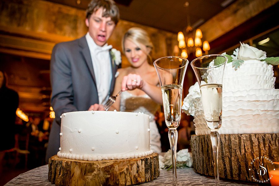 Charleston Wedding Photography - SC Photographer - David Strauss - Nacole and Parker - cake cutting