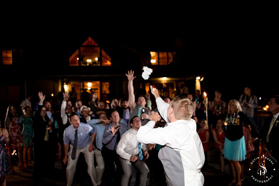 garter throw - Lake House on Bulow - Charleston Wedding Photography - Jody and Joe