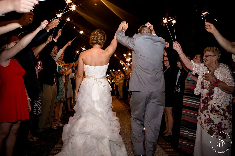 sparklers - Lake House on Bulow - Charleston Wedding Photography - Jody and Joe