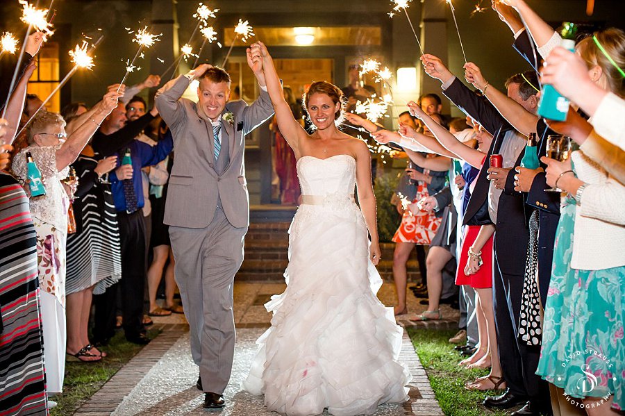 sparkler exit - Lake House on Bulow - Charleston Wedding Photography - Jody and Joe