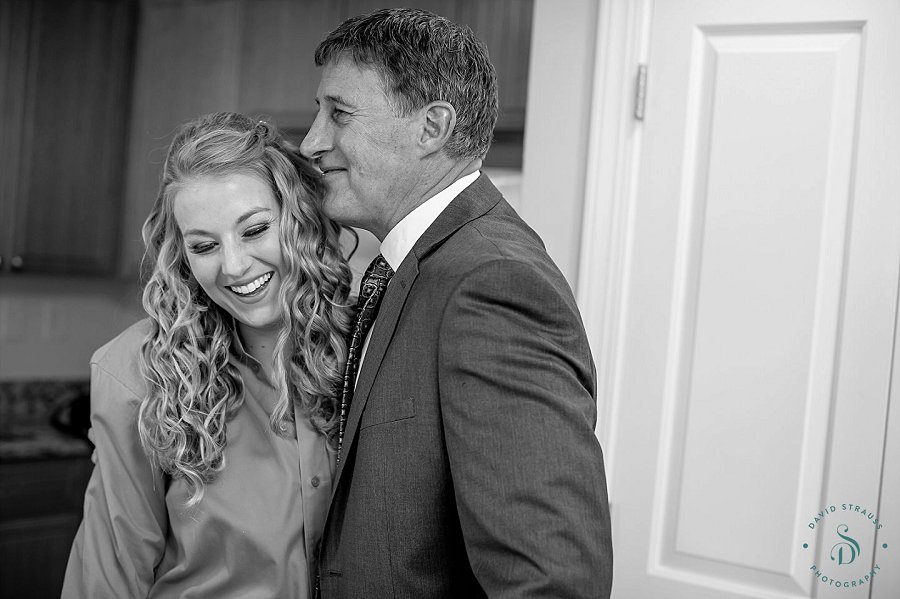 Father Daughter moment - Boone Hall Wedding Photographer - Ashley and Chase