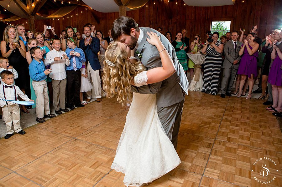First Dance Dip - Boone Hall Wedding Photographer - Ashley and Chase
