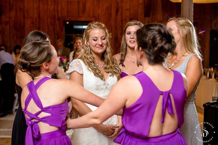 Wedding Bridesmaids Dancing - Boone Hall Wedding Photographer - Ashley and Chase