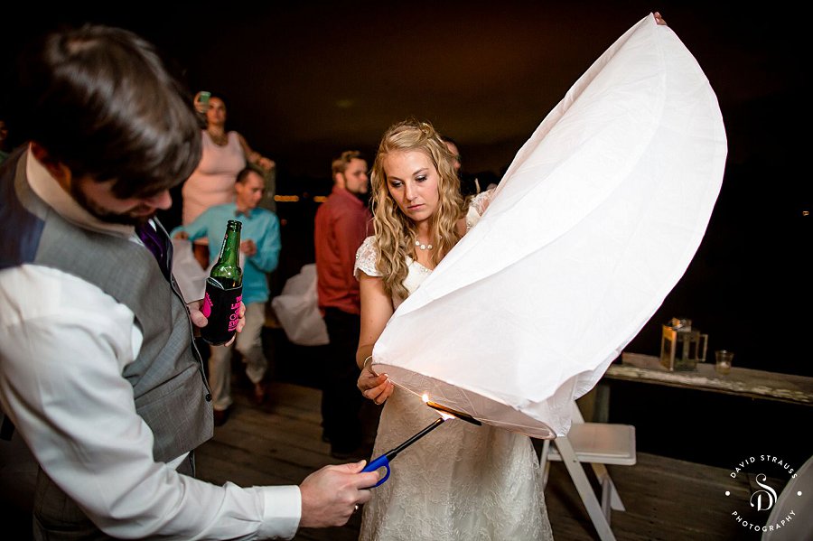 Lantern send off - Boone Hall Wedding Photographer - Ashley and Chase
