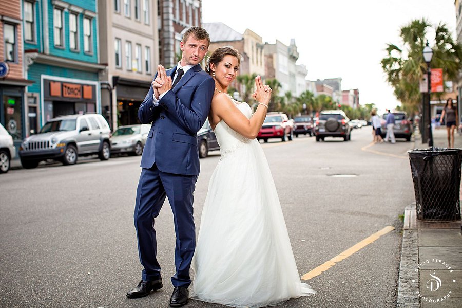 King St. Pose - Charleston Wedding Photography - Liz and Zach