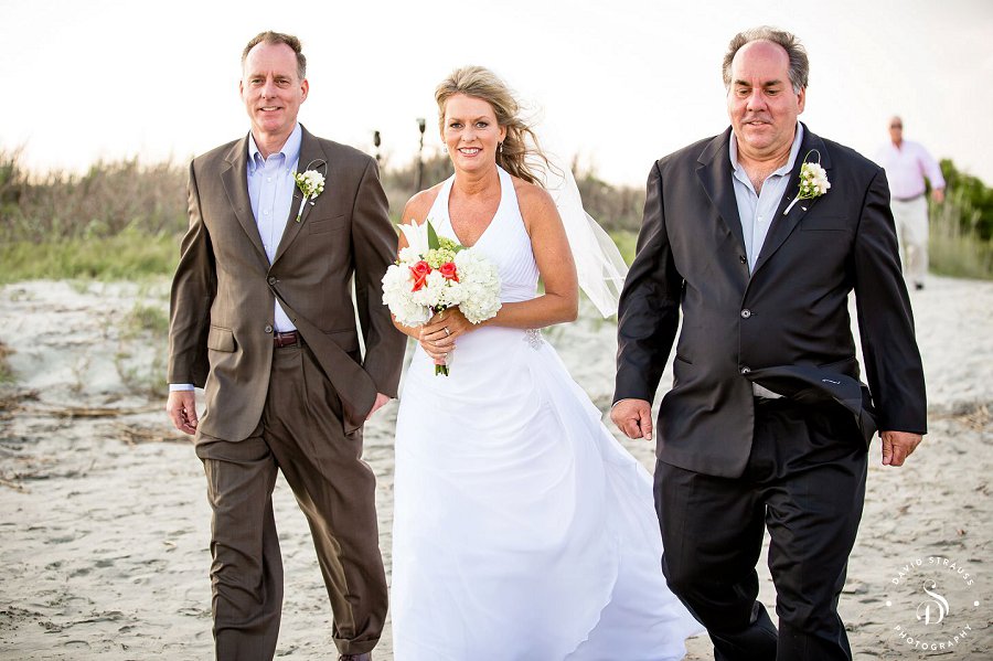 Bride on Beach - Sullivan's Island Wedding Photography - Marysue and Noel