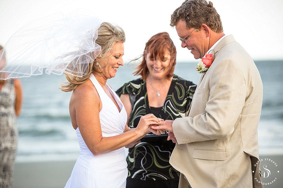 Ring Exchange - Sullivan's Island Wedding Photography - Marysue and Noel