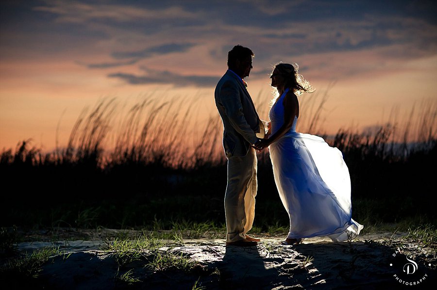 Beach Sunset Wedding - Sullivan's Island Wedding Photography - Marysue and Noel