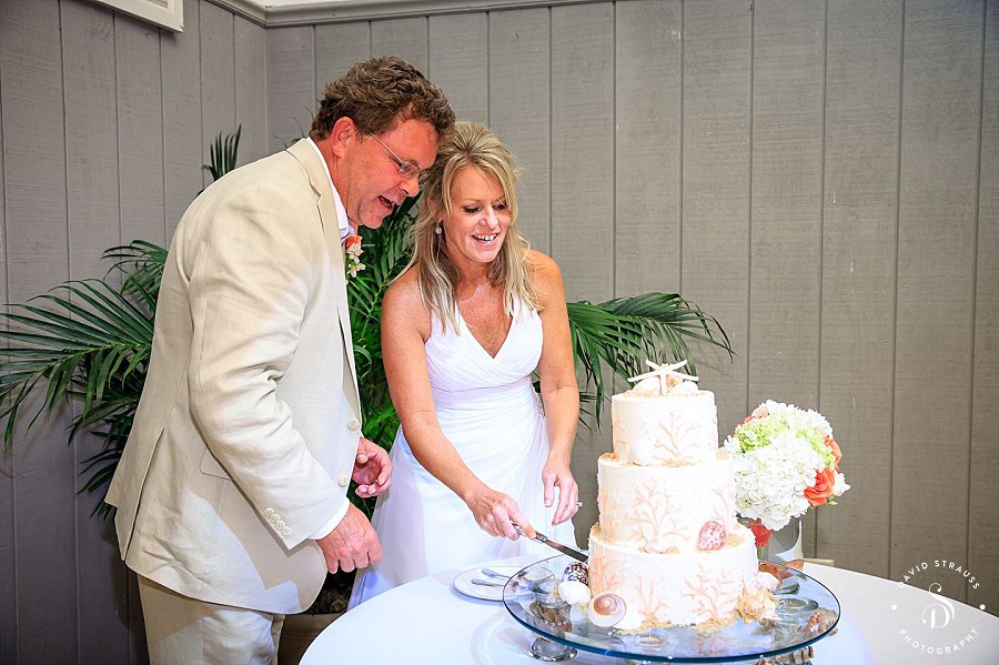 Cake Cutting - Sullivan's Island Wedding Photography - Marysue and Noel