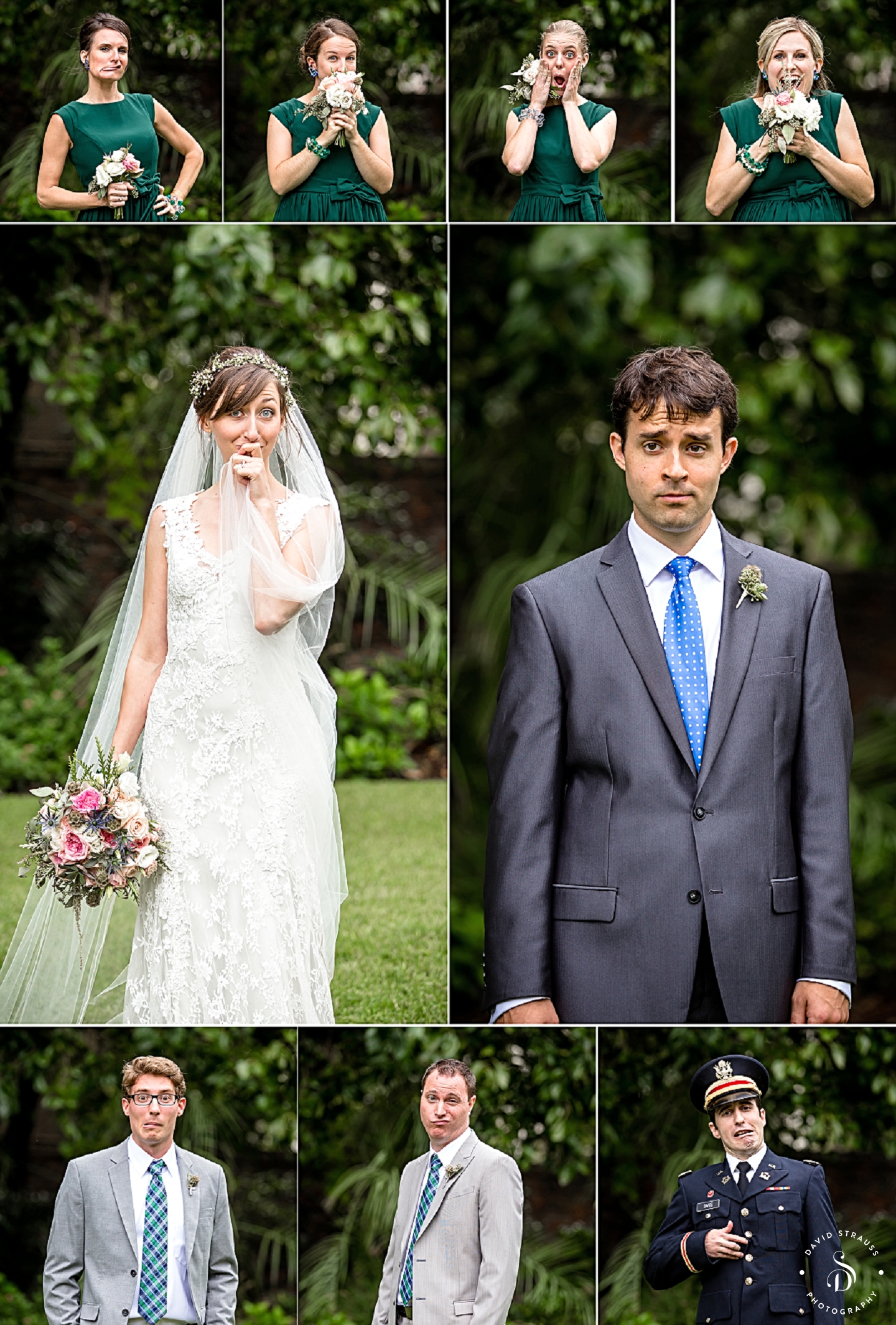 Bridal Party Portraits - St John's Cathedral - Charleston Wedding Photography - Hannah and Chris