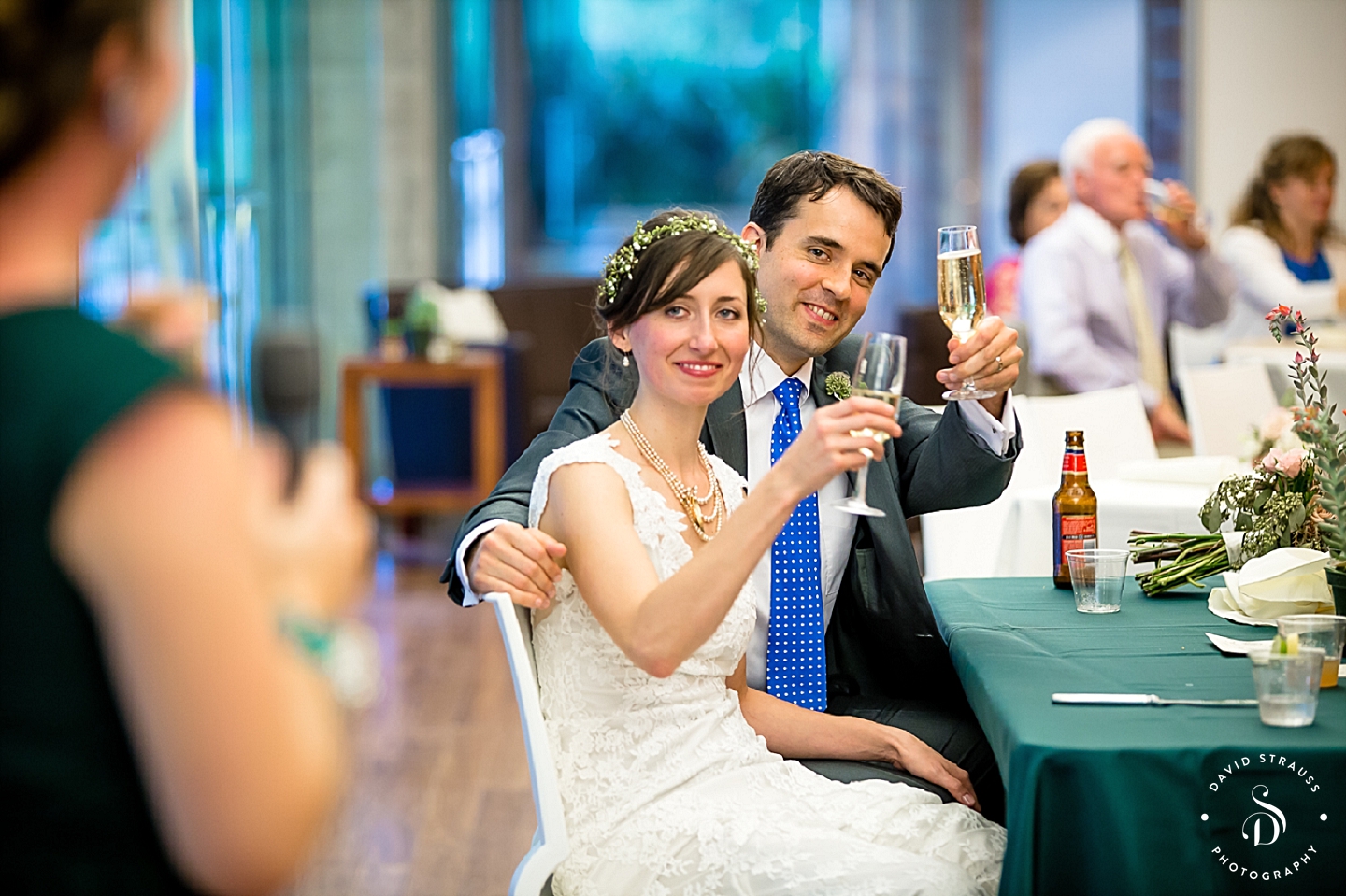 Bridal Toast - Founders Hall - Charleston Wedding Photography - Hannah and Chris