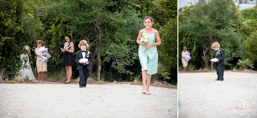 Charleston Flower Girl - Wild Dunes Wedding Photography - Jennifer and Daniel