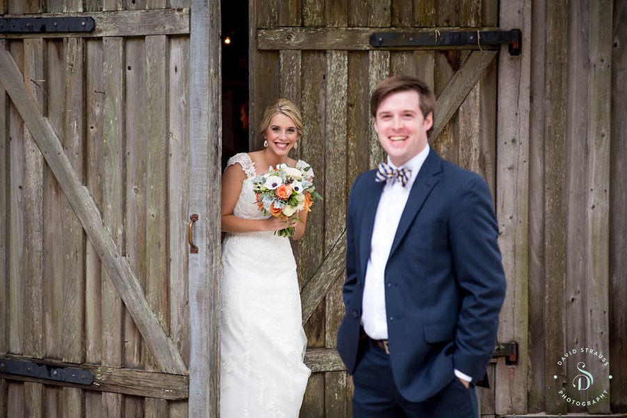 Cotton Dock Wedding Photography - Boone Hall Plantation - Barn - Kayln and Daniel - First Look -1