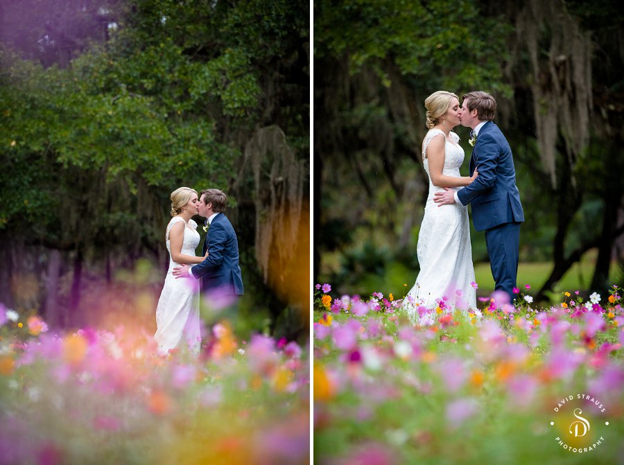 Boone Hall Plantation Wedding Pictures - Poppy Field - Avenue of Oaks - Gate - Bride and Groom -31