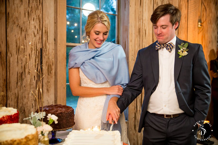 Cotton Dock Wedding - Charleston Wedding Photographers - South Carolina - Kaylyn and Daniel -4 cake cutting