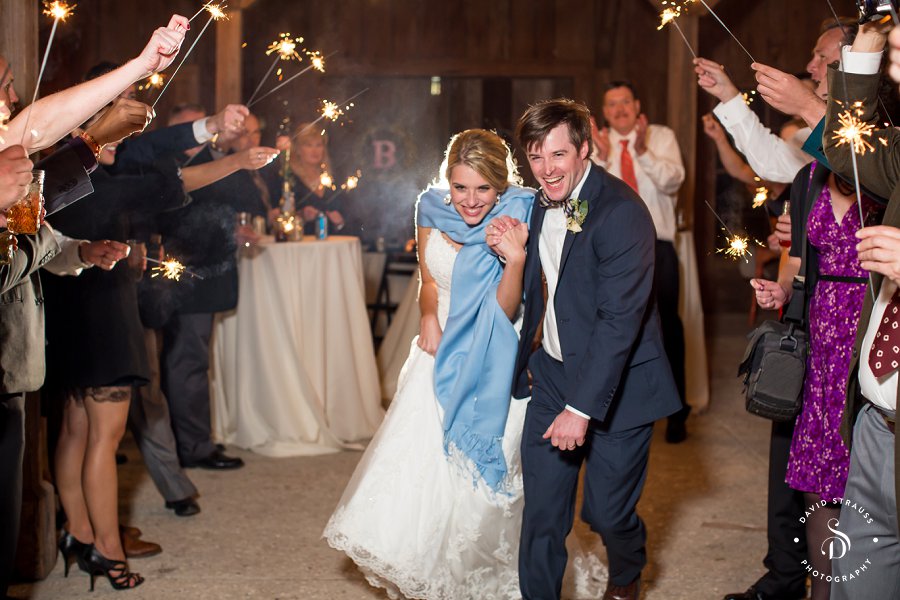 Cotton Dock Wedding - Charleston Wedding Photographers - South Carolina - Kaylyn and Daniel - sparkler exit