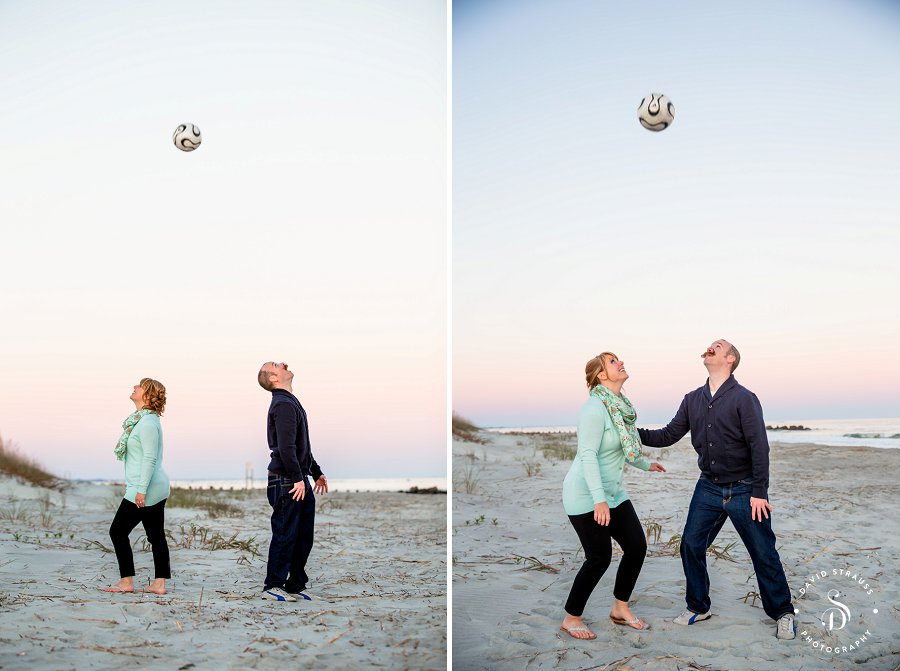Charleston Wedding Photographer - SC Portraits - Folly Beach and Downtown - Andrea and John - soccer