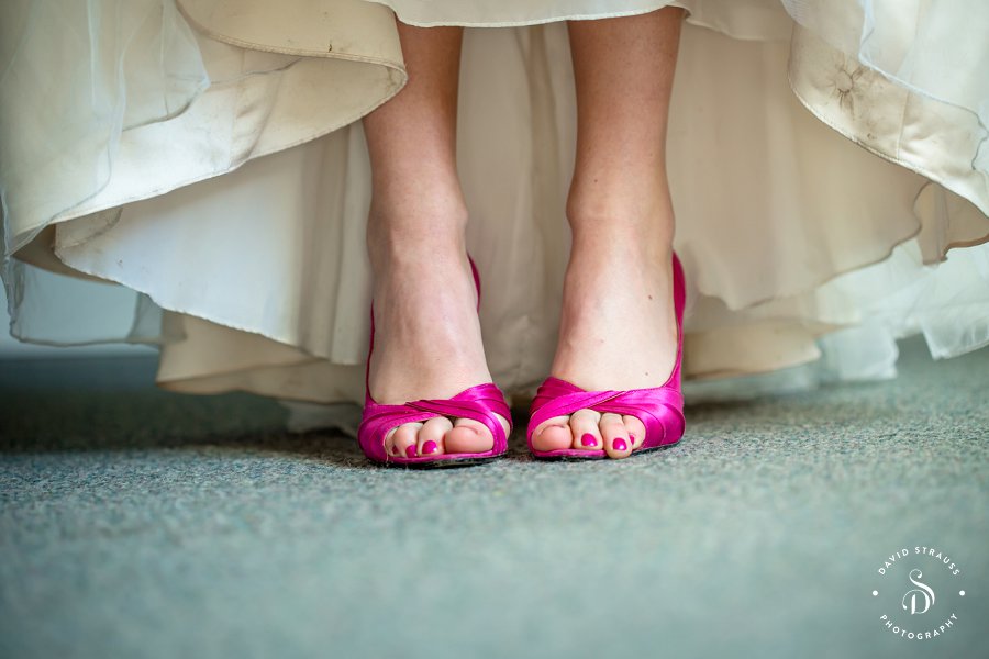 Charleston Wedding Ceremony - Venue - wedding shoes - pink