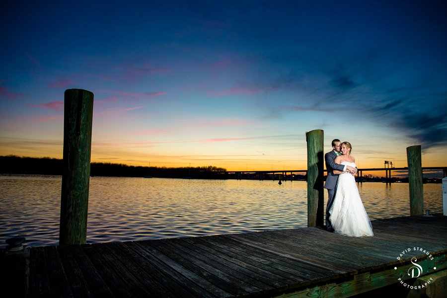 Charleston Yacht Club Wedding Reception - David Strauss Photography - Mariah and Cameron - harbor